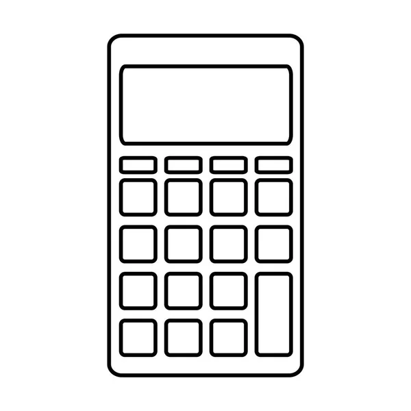 Calculator Math Geïsoleerd Pictogram Vector Illustratie Ontwerp — Stockvector