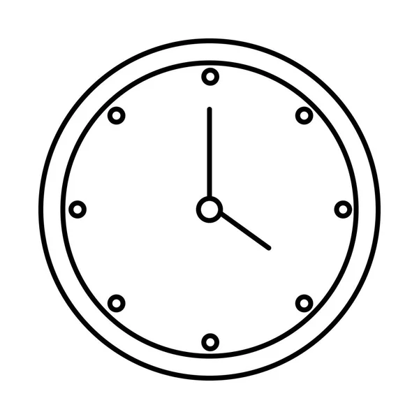 Orologio Tempo Isolato Icona Vettoriale Illustrazione Design — Vettoriale Stock