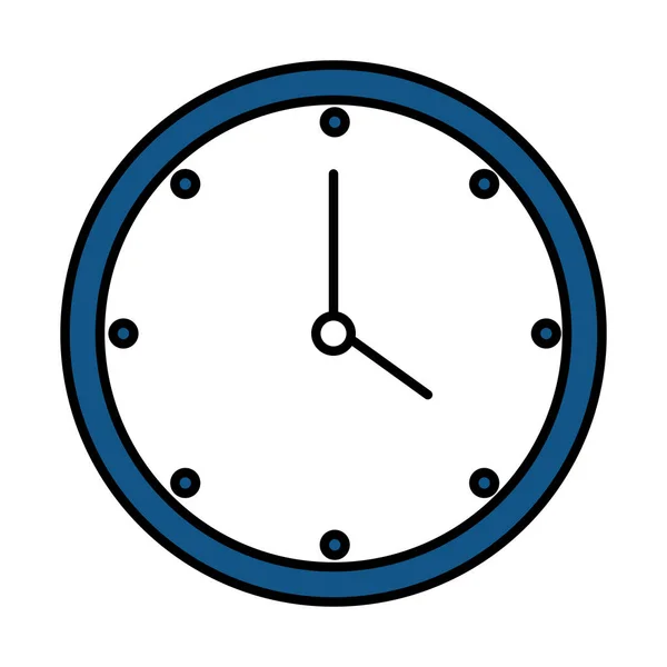 Reloj Tiempo Aislado Icono Vector Ilustración Diseño — Archivo Imágenes Vectoriales