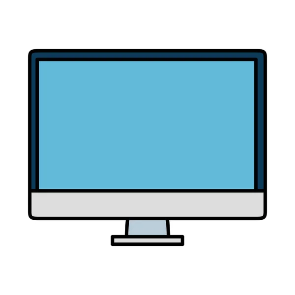 Computer Desktop Isoliert Symbol Vektor Illustration Design — Stockvektor
