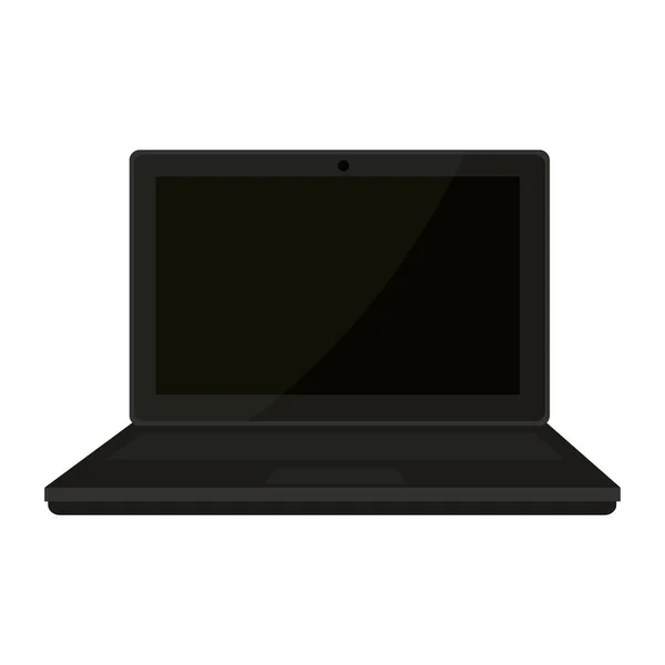Laptop Computer Isoliert Symbol Vektor Illustration Design — Stockvektor