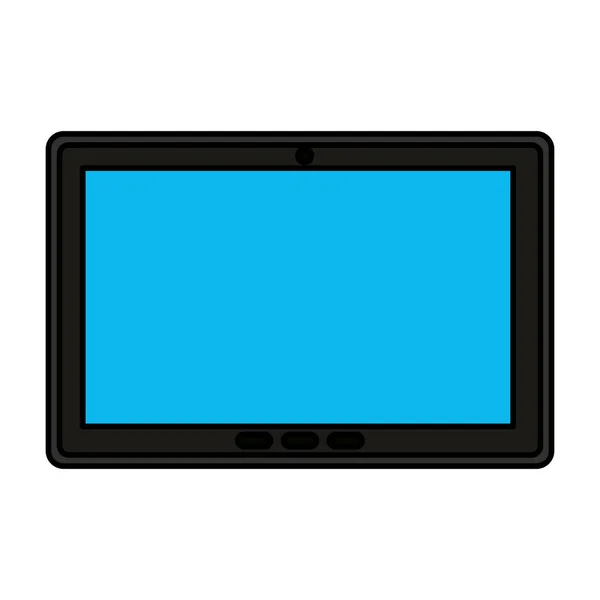 Tableta Dispositivo Aislado Icono Vector Ilustración Diseño — Archivo Imágenes Vectoriales