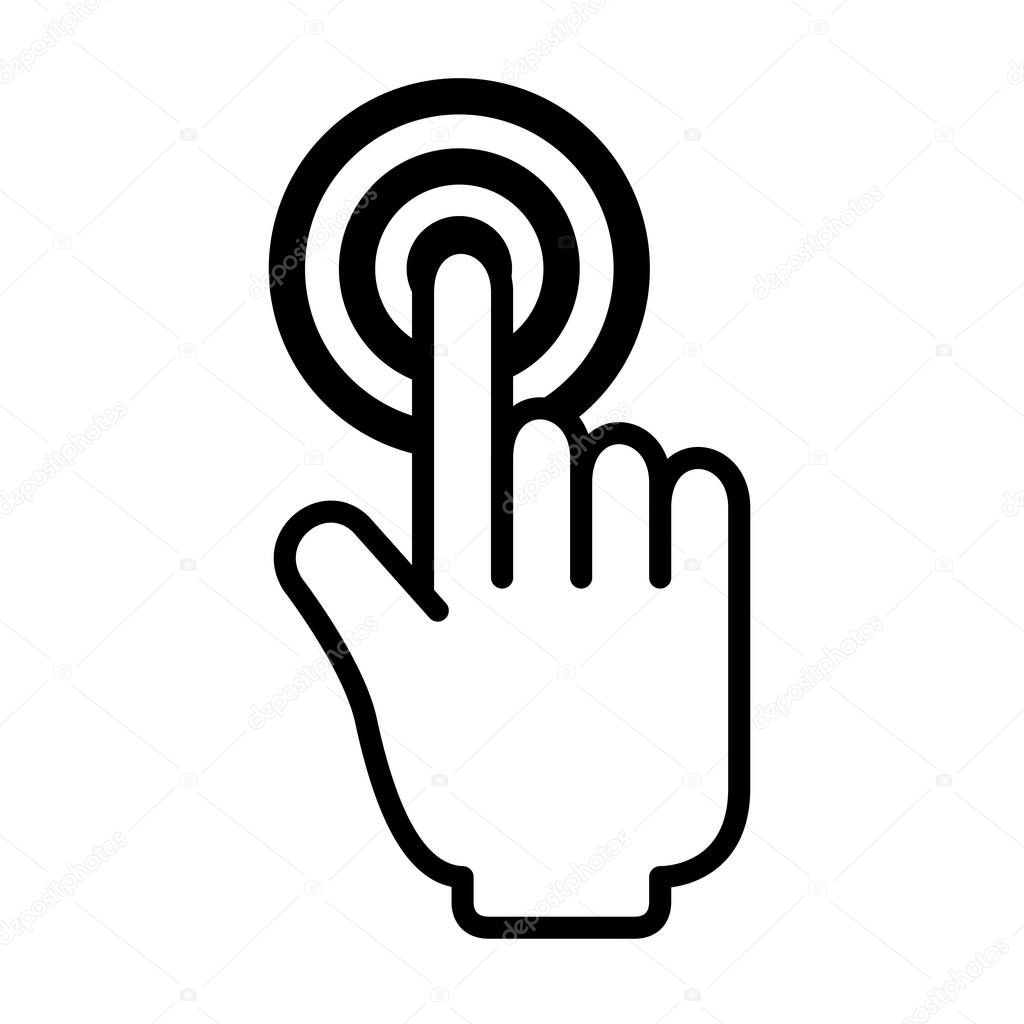 hand mouse cursor icon vector illustration design