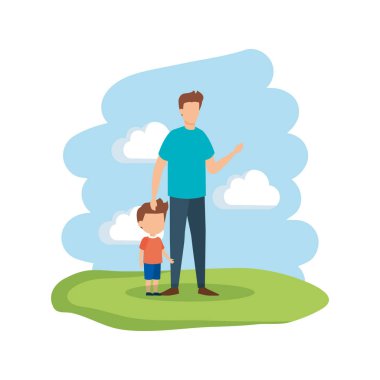 Baba oğul karakterlerle