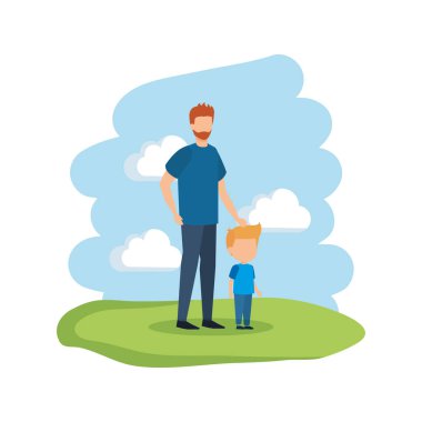 Baba oğul karakterlerle