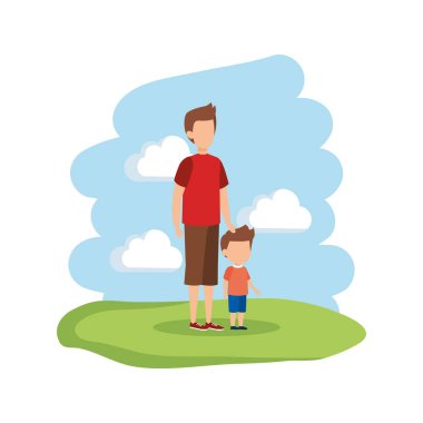 Baba oğul karakterlerle