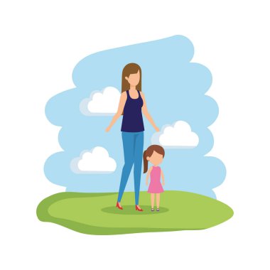 Anne ile kızı karakterler