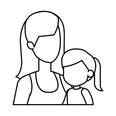 Anne ile kızı karakterler