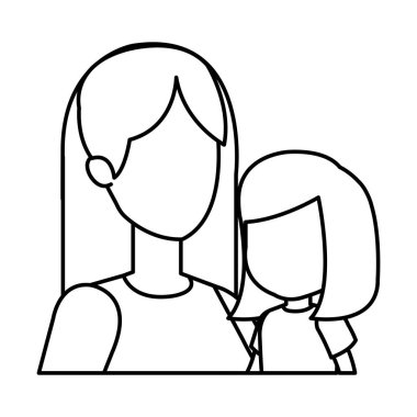 Anne ile kızı karakterler