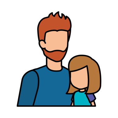 Baba ile kızı karakterler