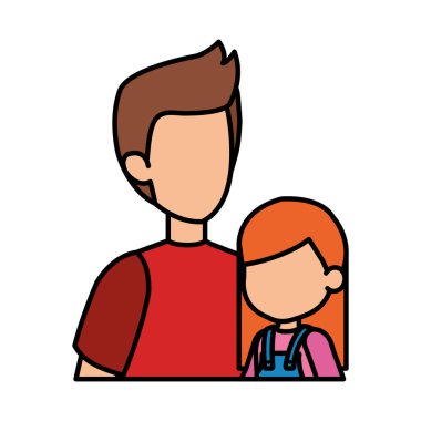 Baba ile kızı karakterler