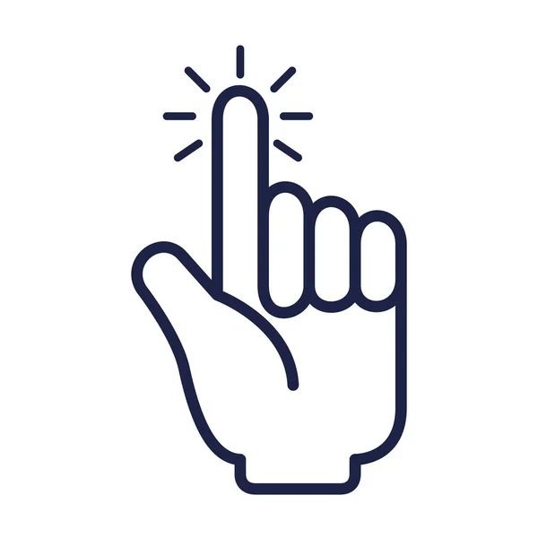 Hand-Cursor-Symbol — Stockvektor