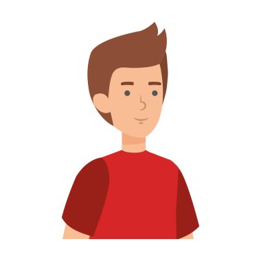 Genç ve rahat bir adam karakter