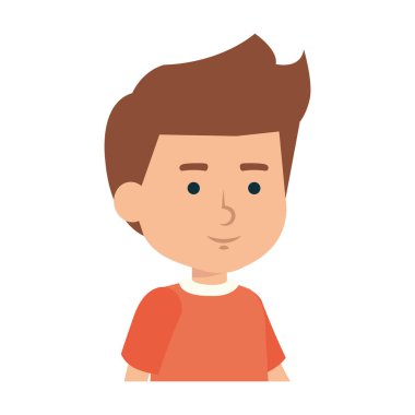 sevimli küçük çocuk karakter