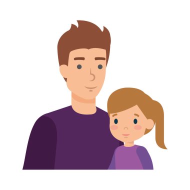 Baba ile kızı karakterler