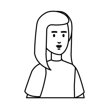 güzel ve genç kadın karakter