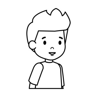 sevimli küçük çocuk karakter