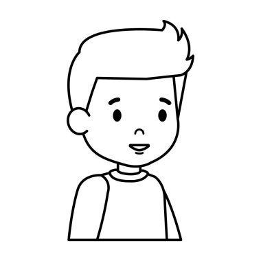 sevimli küçük çocuk karakter