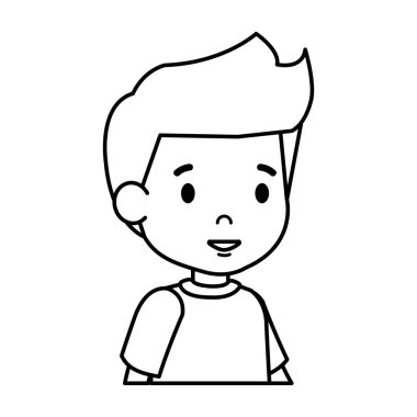 sevimli küçük çocuk karakter