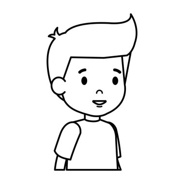 sevimli küçük çocuk karakter