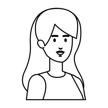 güzel ve genç kadın karakter