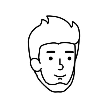 Sakal baş karakteri olan genç ve rahat adam