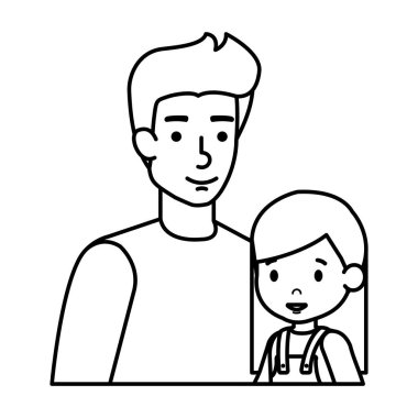Baba ile kızı karakterler