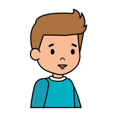 sevimli küçük çocuk karakter