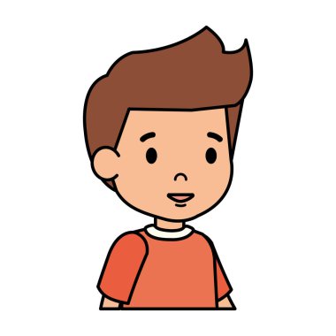 sevimli küçük çocuk karakter