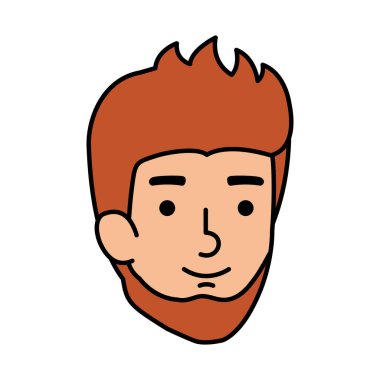 Sakal baş karakteri olan genç ve rahat adam