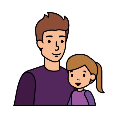 Baba ile kızı karakterler