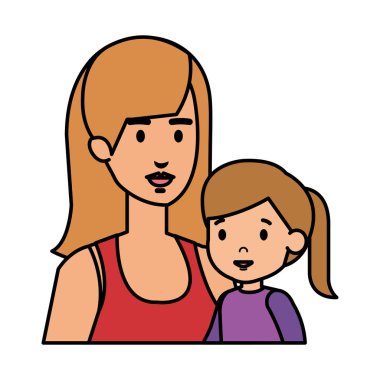 Anne ile kızı karakterler