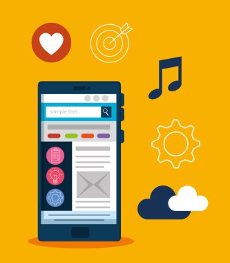 Smartphone Web sitesi belge bilgi ve clouud veri
