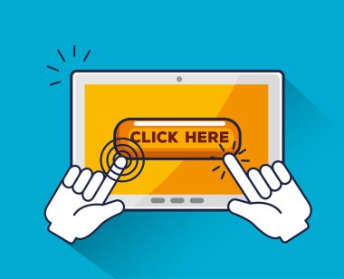 işaretçi el piksel imleç ile tablet