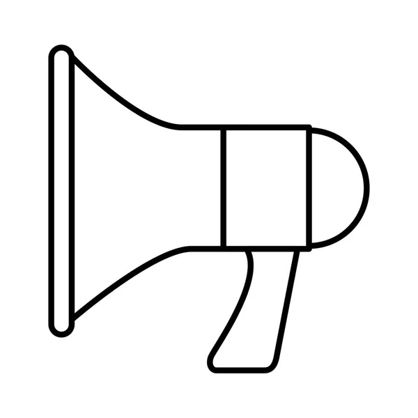 Megaphone sound isolated icon — Stock Vector