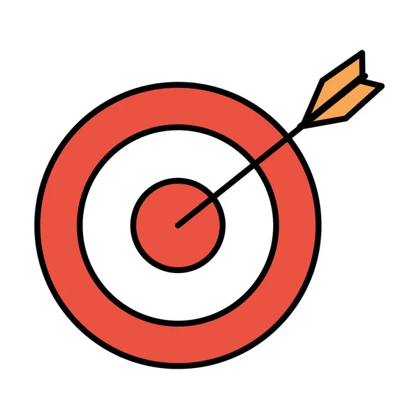 Target with arrow icon — Stock Vector