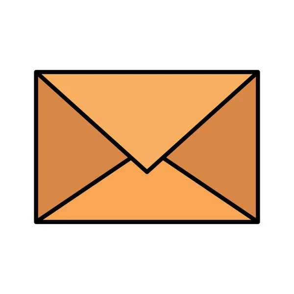 Sobre correo aislado icono — Vector de stock