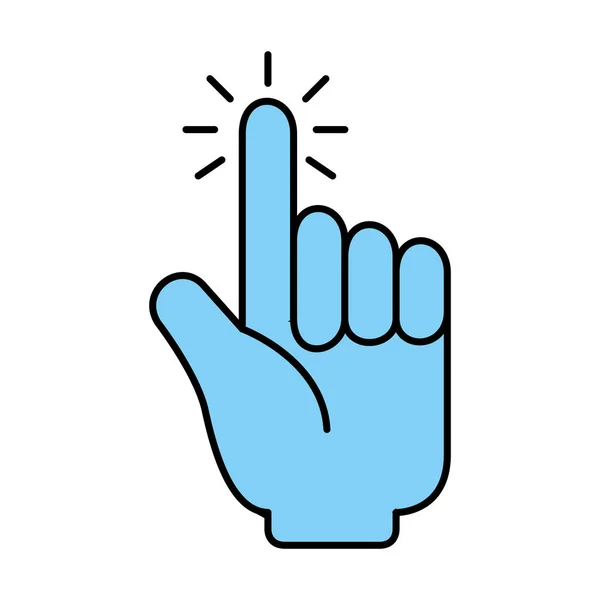 Icono del cursor del ratón de mano — Vector de stock