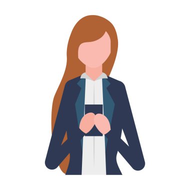 cep telefonu kullanarak iş kadını