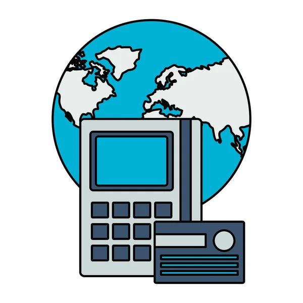 World bank Kalkulator karty rynku akcji — Wektor stockowy