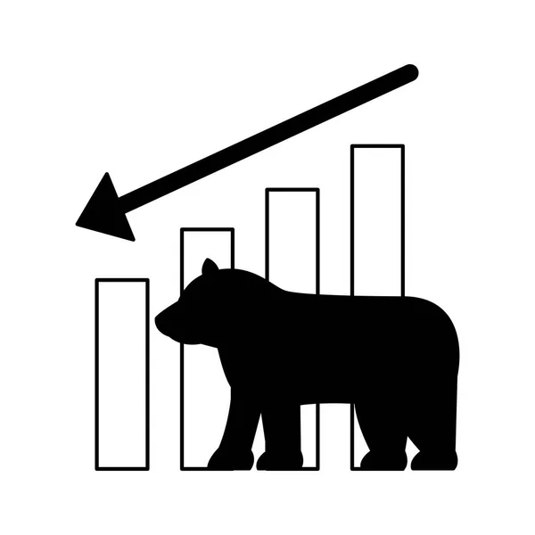 bear downtrend stock market symbol