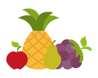 ananas elma üzüm armut meyve