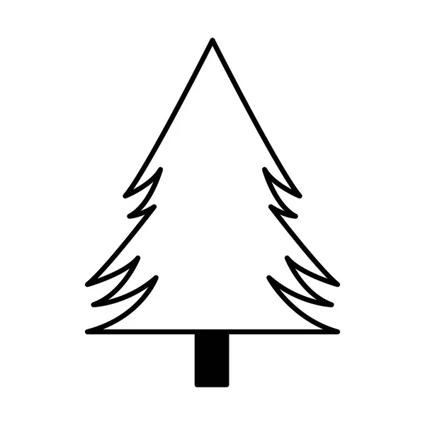 Bosque de pino árbol — Vector de stock