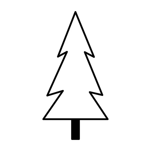 Bosque de pino árbol — Vector de stock