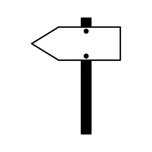 Wooden arrow signal — Stock Vector