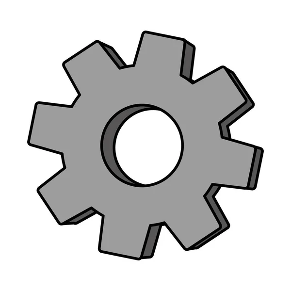 Engrenage roue dentée — Image vectorielle