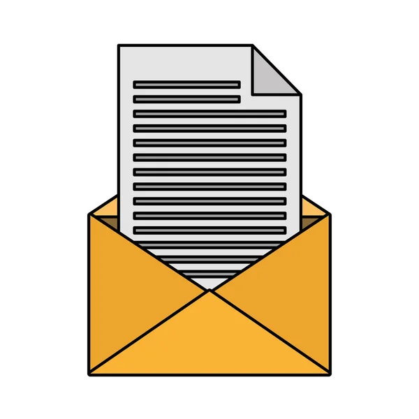 Открытое письмо по почте — стоковый вектор