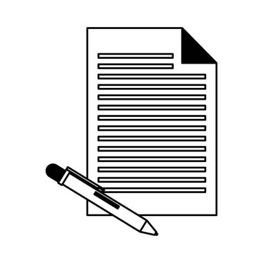 kağıt belge ve kalem malzeme