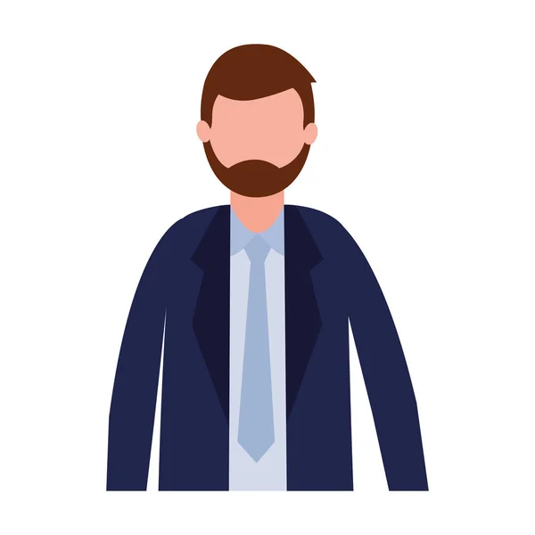 Portrait d'homme d'affaires — Image vectorielle