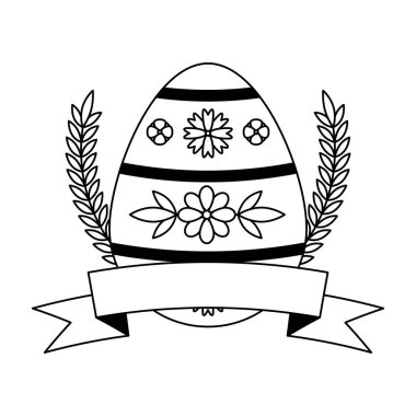 Mutlu Paskalya yortusu yumurta şerit